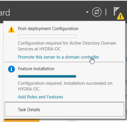 Promote to domain controller